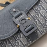 Replica Dior Saddle Messenger Bag Oblique Grey - high-quality designer bag dupe