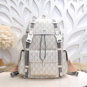 Fake Dior Hit The Road Backpack White Diamond - designer handbag clone