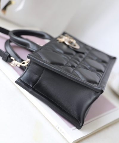 Fake Dior Tote Book Mini Black - best quality fake designer bag