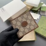 Replica Gucci Interlocking Wallet Brown