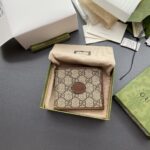Replica Gucci Interlocking Wallet Brown