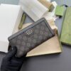 Fake Gucci Ophidia Zipper Wallet Grey - premium superclone handbag