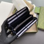 Replica Gucci Ophidia Zipper Wallet Black - 1:1 premium replica handbag