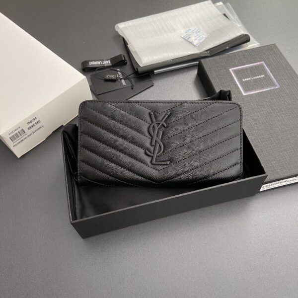 Yves Saint Laurent Long Zippered Wallet - Image 4