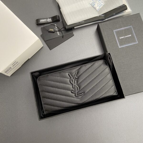 Yves Saint Laurent Long Zippered Wallet - Image 8
