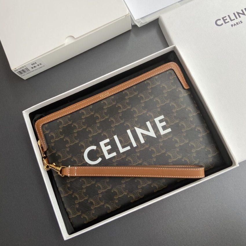 img_c4e87dad_20240920_i1726811017_3577_0.jpg Celine Triumphe Clutch Brown