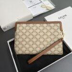 Celine Triumphe Clutch White - top-grade luxury bag dupe