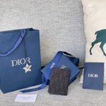 Replica Dior Bi Fold Card Holder Black - 1:1 premium replica handbag