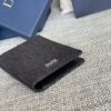 Replica Dior Bi Fold Card Holder Black - premium superclone handbag