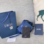Replica Dior Bi Fold Card Holder Black - premium superclone handbag