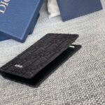 Replica Dior Bi Fold Card Holder Black