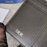 Replica Dior Bi Fold Card Holder Black - high-end replica designer purse