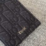 Replica Dior Bi Fold Card Holder Black