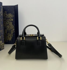 Fake Dior Boston Black - premium superclone handbag