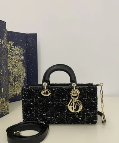 Fake Dior Lady D – Joy Large Bag Wool - top-grade luxury bag dupe