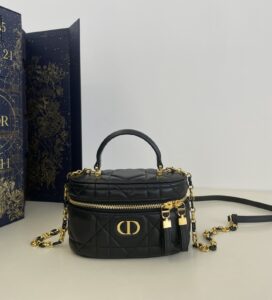 Replica Dior 30 Montaigne Vanity Black - 1:1 premium replica handbag