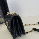 Replica Dior Miss Caro Black Wool - 1:1 premium replica handbag