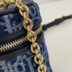 Replica Dior 30 Montaigne Vanity Denim Blue - premium superclone handbag