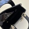 Replica Lady Dior Patent Black Abc - designer handbag clone