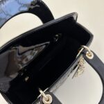 レプリカ レディディオール パテント ブラック ABC - デザイナーハンドバッグ クローン