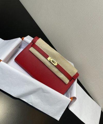 Fake Hermès Kelly Elan Red - premium superclone handbag