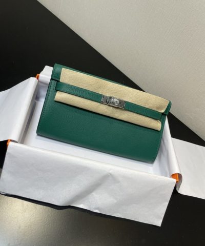 Fake Hermès Kelly Elan Green - high-end replica designer purse