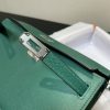 Fake Hermès Kelly Elan Green - high-quality designer bag dupe