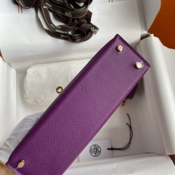 Replica Hermès Kelly Epsom Anemone Purple