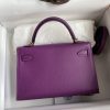 Fake Hermès Kelly Epsom Anemone Purple - ultra-realistic fake purse