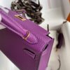 Fake Hermès Kelly Epsom Anemone Purple - top-grade luxury bag dupe