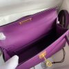Fake Hermès Kelly Epsom Anemone Purple - premium superclone handbag