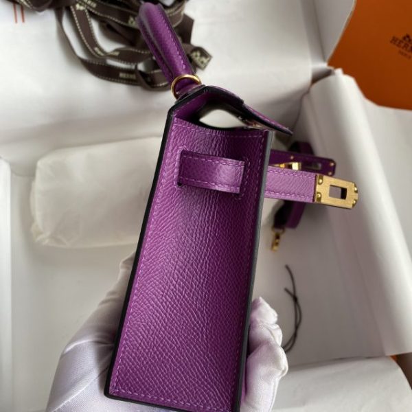 Replica Hermès Kelly Epsom Anemone Purple