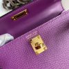 Fake Hermès Kelly Epsom Anemone Purple - top-grade luxury bag dupe