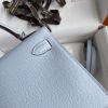 Fake Hermès Kelly Epsom Haze Blue - elite factory replica handbag
