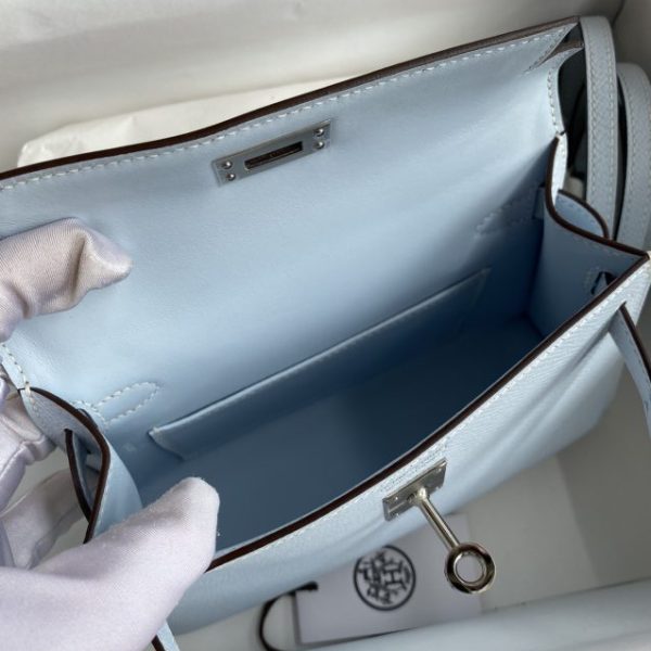 Replica Hermès Kelly Epsom Haze Blue