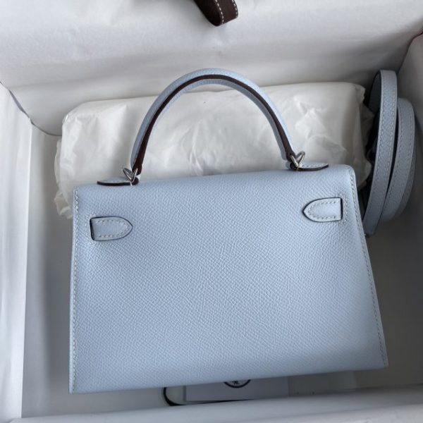 Replica Hermès Kelly Epsom Haze Blue