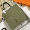 Fake Hermès Halzan Green - elite factory replica handbag