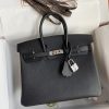 Replica Hermès Birkin Epsom Black Silver - best quality fake designer bag
