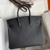 Replica Hermès Birkin Epsom Black Silver - premium superclone handbag