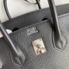 Replica Hermès Birkin Epsom Black Silver - top-grade luxury bag dupe