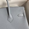 Replica Hermès Birkin Epsom Linen Blue Silver - premium superclone handbag