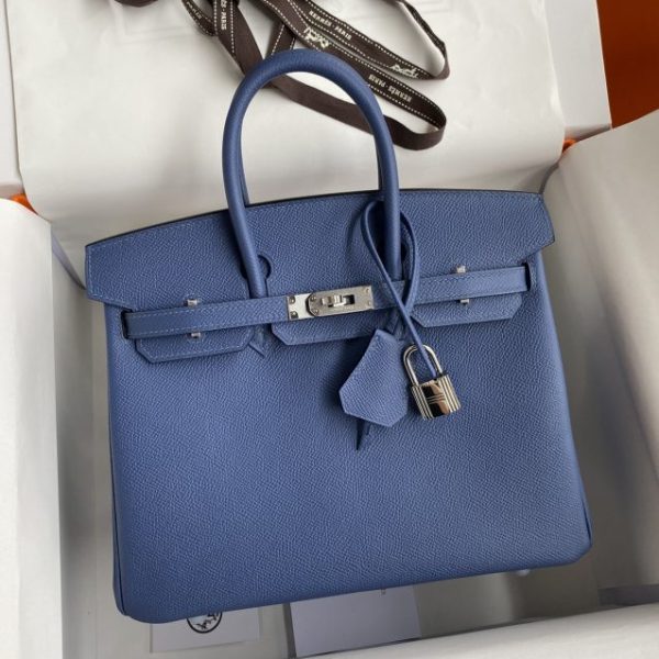 Replica Hermès Birkin Agate Blue - affordable luxury replica bag