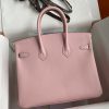 Fake Hermès Birkin Epsom Pink Silver - top-grade luxury bag dupe