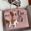 Fake Hermès Birkin Epsom Pink Silver - designer handbag clone