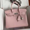 Fake Hermès Birkin Epsom Pink Silver - elite factory replica handbag
