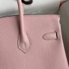 Fake Hermès Birkin Epsom Pink Silver - 1:1 premium replica handbag