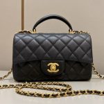 CHANEL CF Handle Black - chanel cf handle black replica front view
