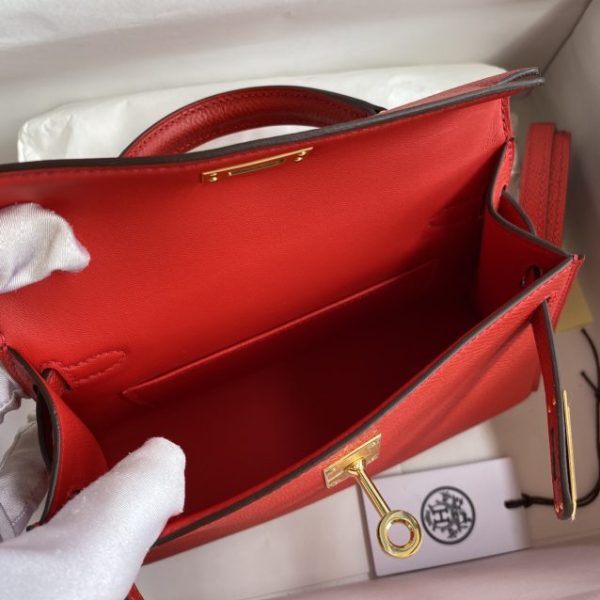 Replica Hermès Kelly Epsom Bright Red