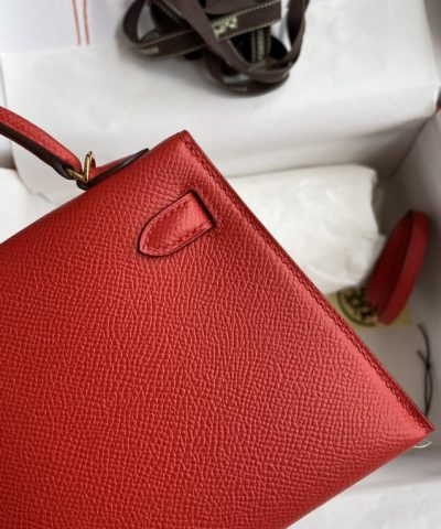Replica Hermès Kelly Epsom Bright Red - designer handbag clone