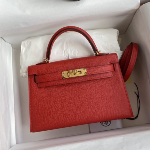 Replica Hermès Kelly Epsom Bright Red - elite factory replica handbag